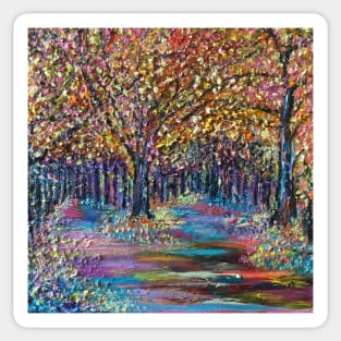 Colourful woodland Sticker